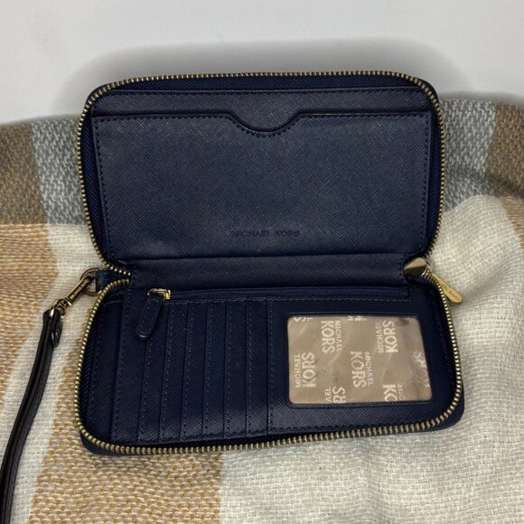 Michael Kors Wallet Wristlet – Navy Blue – Used - Picture 2 of 5